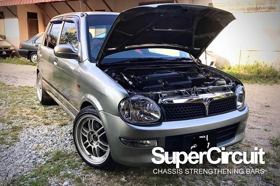 SUPERCIRCUIT CHASSIS STRENGTHENING BARS Perodua Kelisa Front Strut Bar
