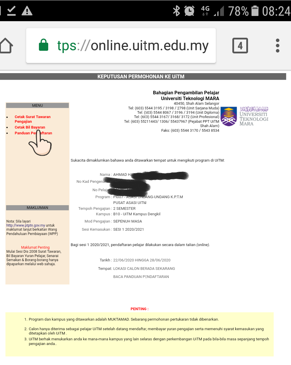 Yuran uitm 2021