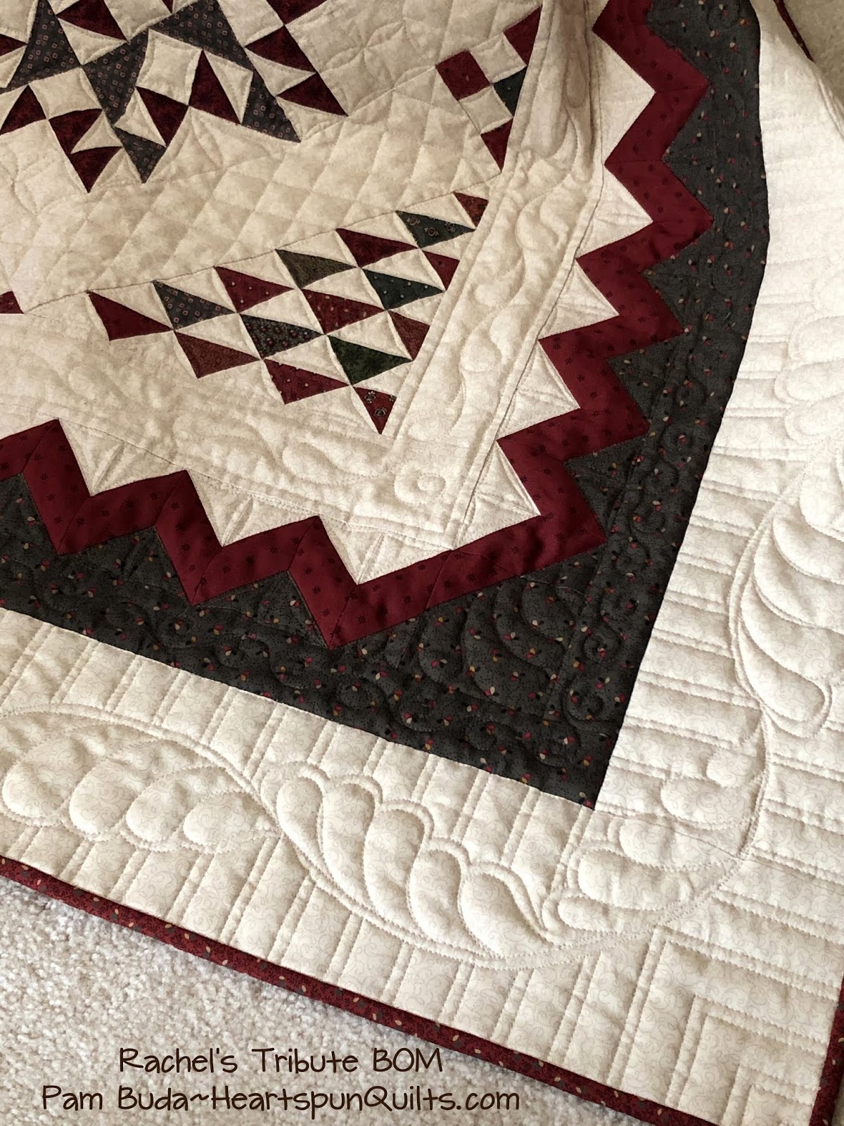 Heartspun Quilts Pam Buda Rachel's Tribute BOM Quilting