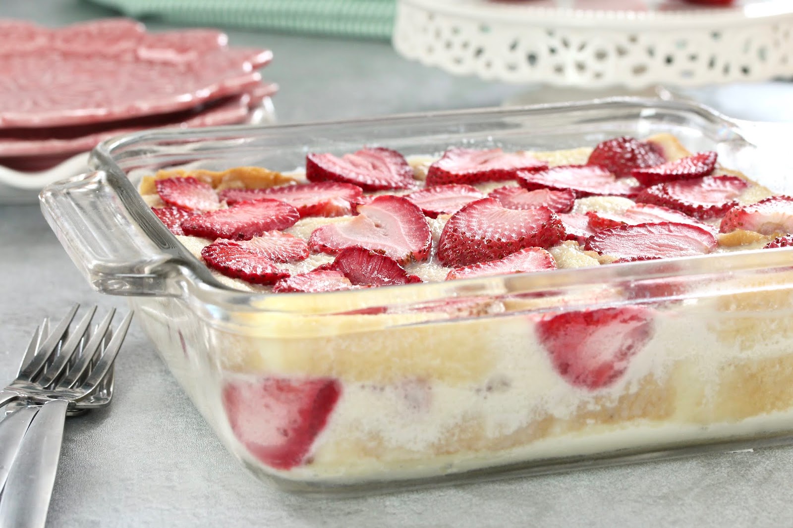 STRAWBERRY CUSTARD BREAD PUDDING In Good Flavor Great Recipes