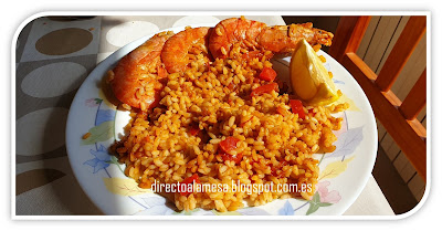 Arroz Con Gambones Y Calamares

