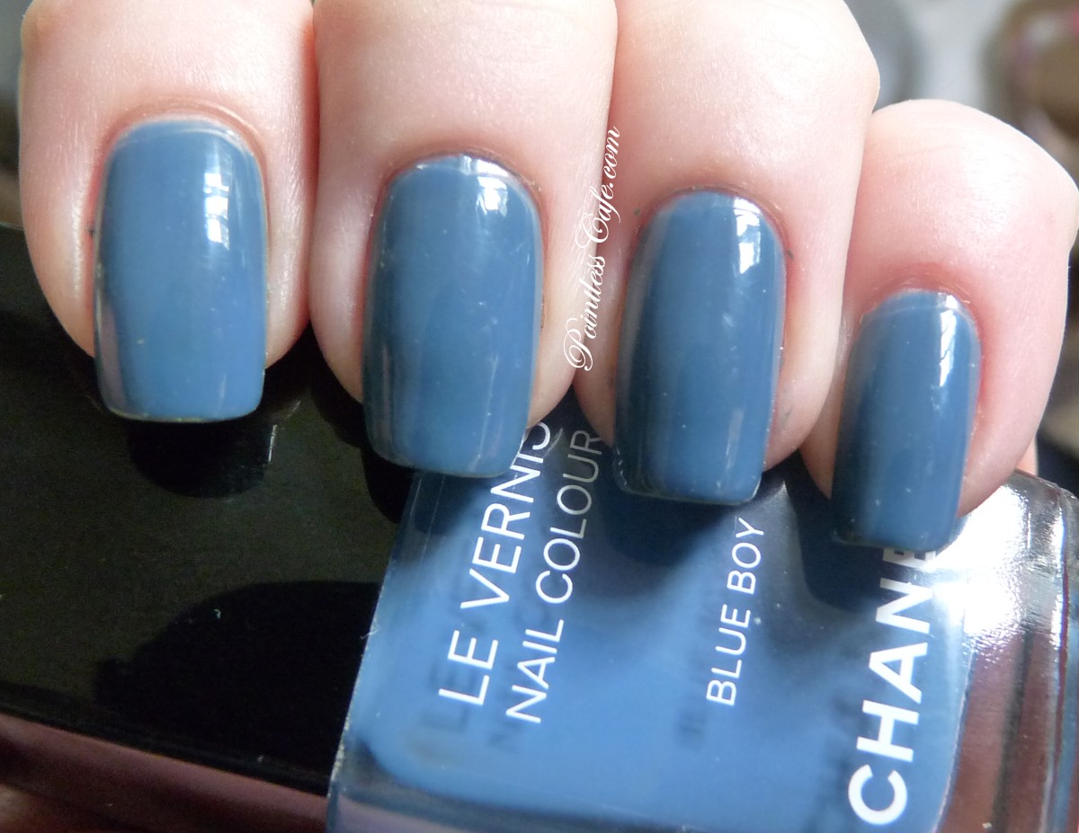 Chanel Frenzy with blue half moons – Mari's Nail Polish Blog