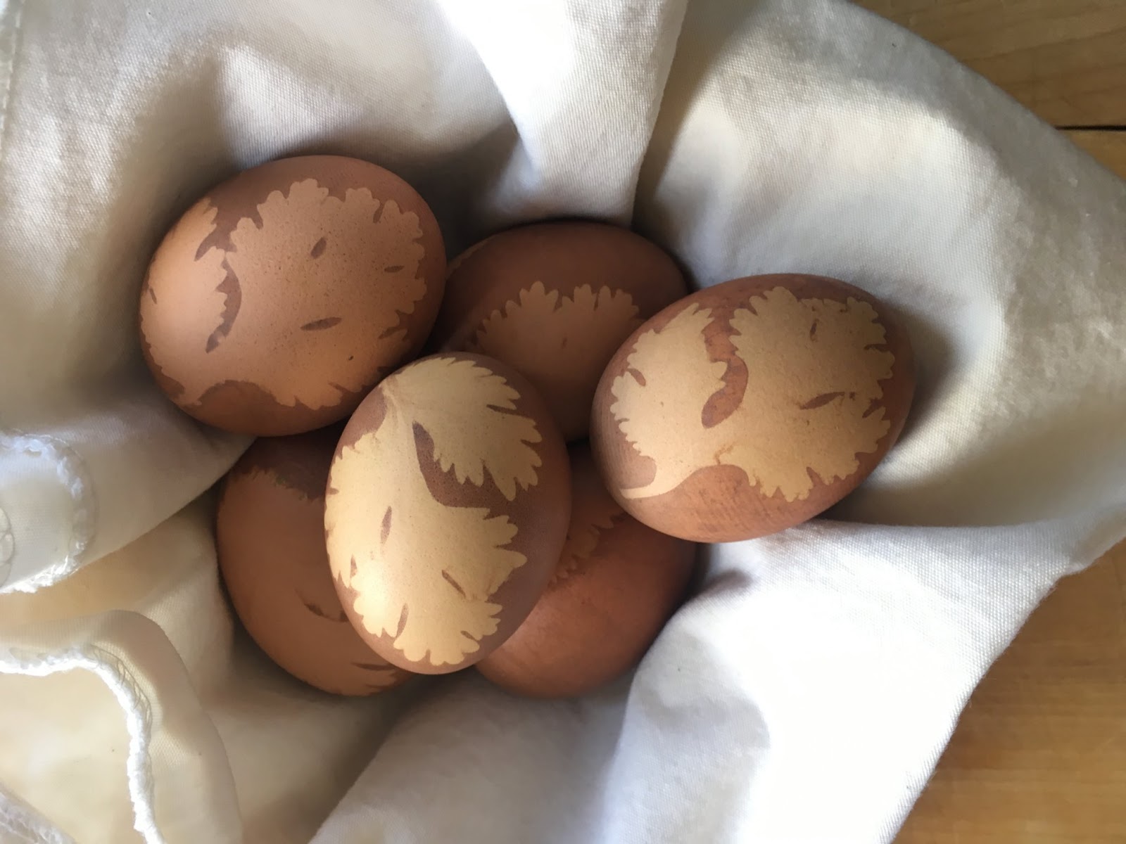 Tea Dyed Easter Eggs!