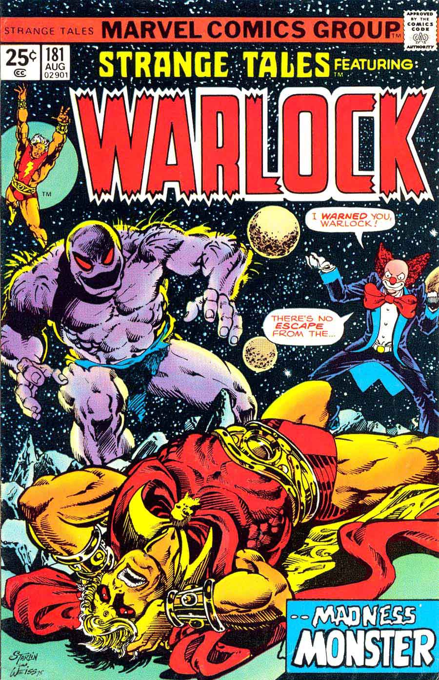 Strange Tales v1 #181 marvel warlock comic book cover art by Jim Starlin