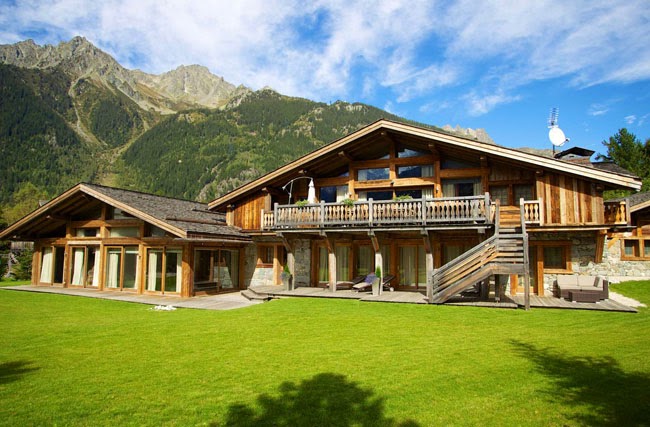 ESTILO RUSTICO: Casa Chalet Rustica en Chamonix