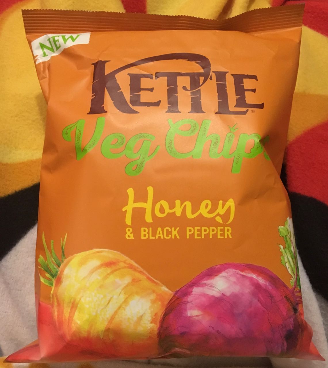 FOODSTUFF FINDS Kettle Veg Chips Honey and Black Pepper Flavour (Waitrose)