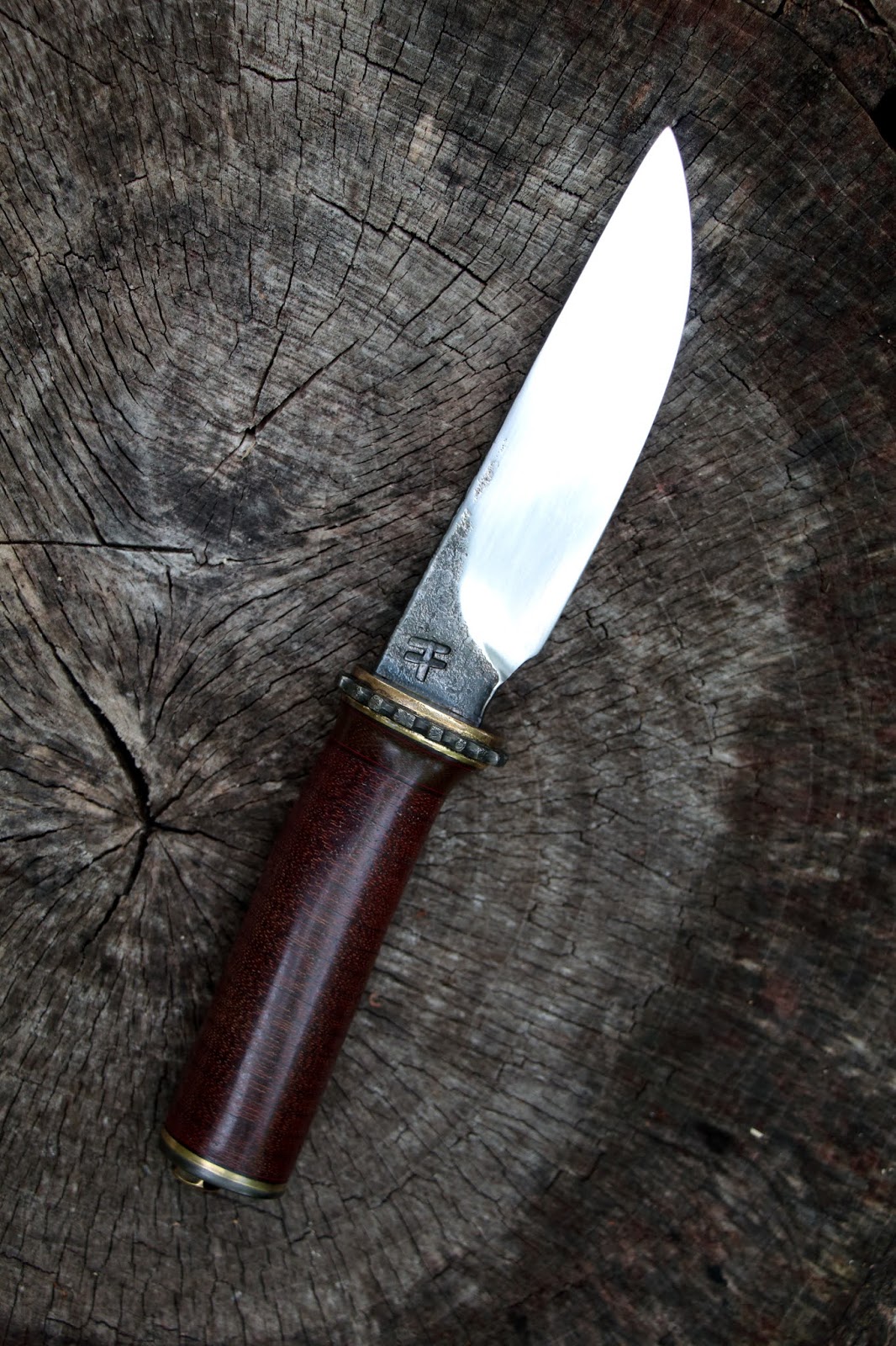 R.E.H. Knives Currently Available K66.0275 Brown Micarta With Steel