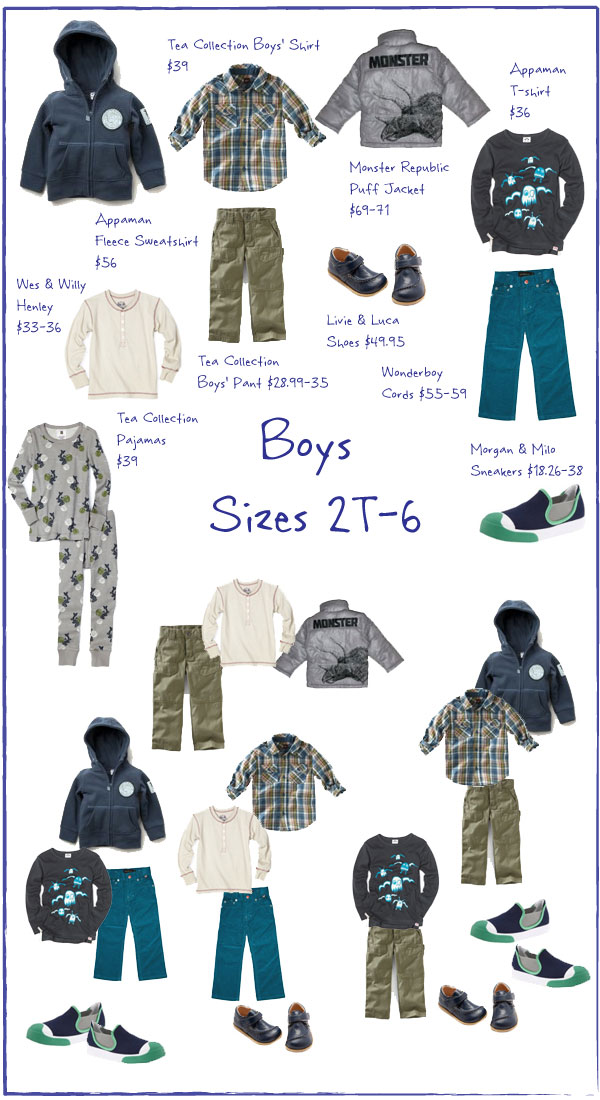 Children's Fashion Stylist: 10 Piece Winter Wardrobe For Boys 2-6