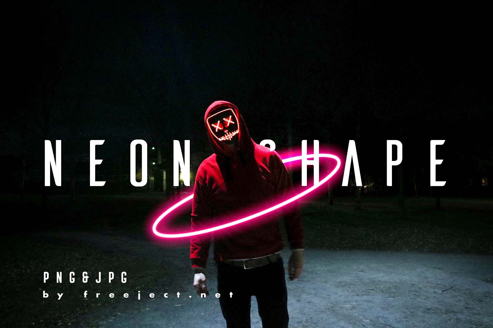 Free Download 9 Neon Shape PNG & JPG
