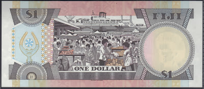 Fiji 1 Dollar 1987 P# 80