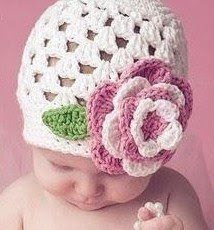 Free Crochet Baby cluster hat pattern