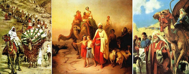 В центре - "Переселение Авраама",  художник Йожеф Молнар, 1850.