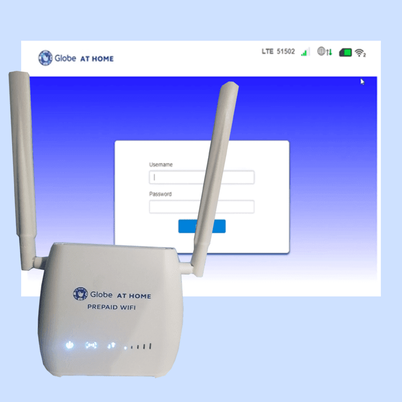 Globe at Home Prepaid Wifi Default Username and Password for ZLT P25