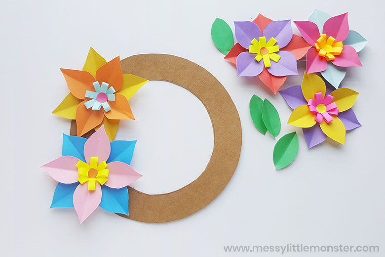 Colourful Paper Flower Craft - Messy Little Monster