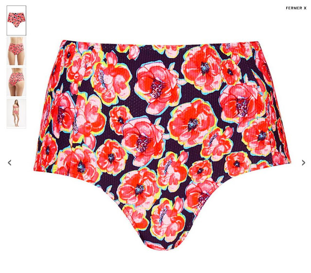 bikini fleurs topshop