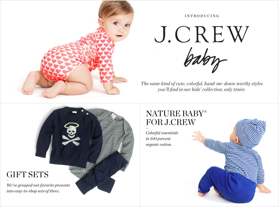 J.Crew Aficionada J.Crew Baby Collection