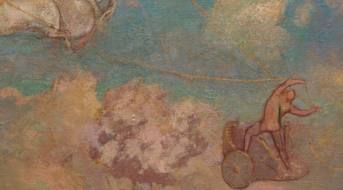 Парижский художник 4 буквы сканворд. Одилон Редон «в мире мечты» (1879). Одилон Редон Пегас. Одилон Редон всадник.