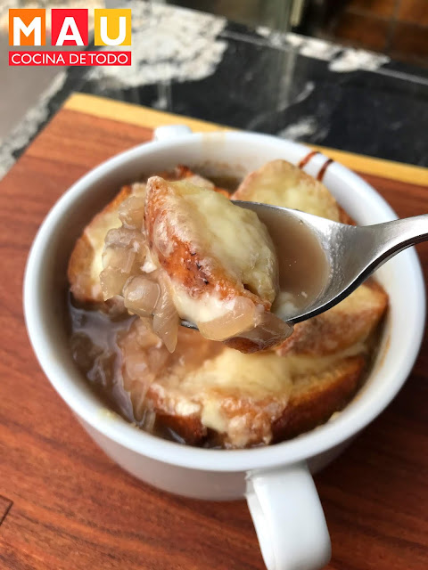 mau cocina de todo sopa de cebolla francesa receta caldo de res pollo con queso