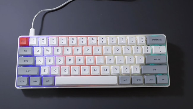 Epomaker Skyloong SK61 Compact Mechanical Keyboard for Programmers and Copywriters.