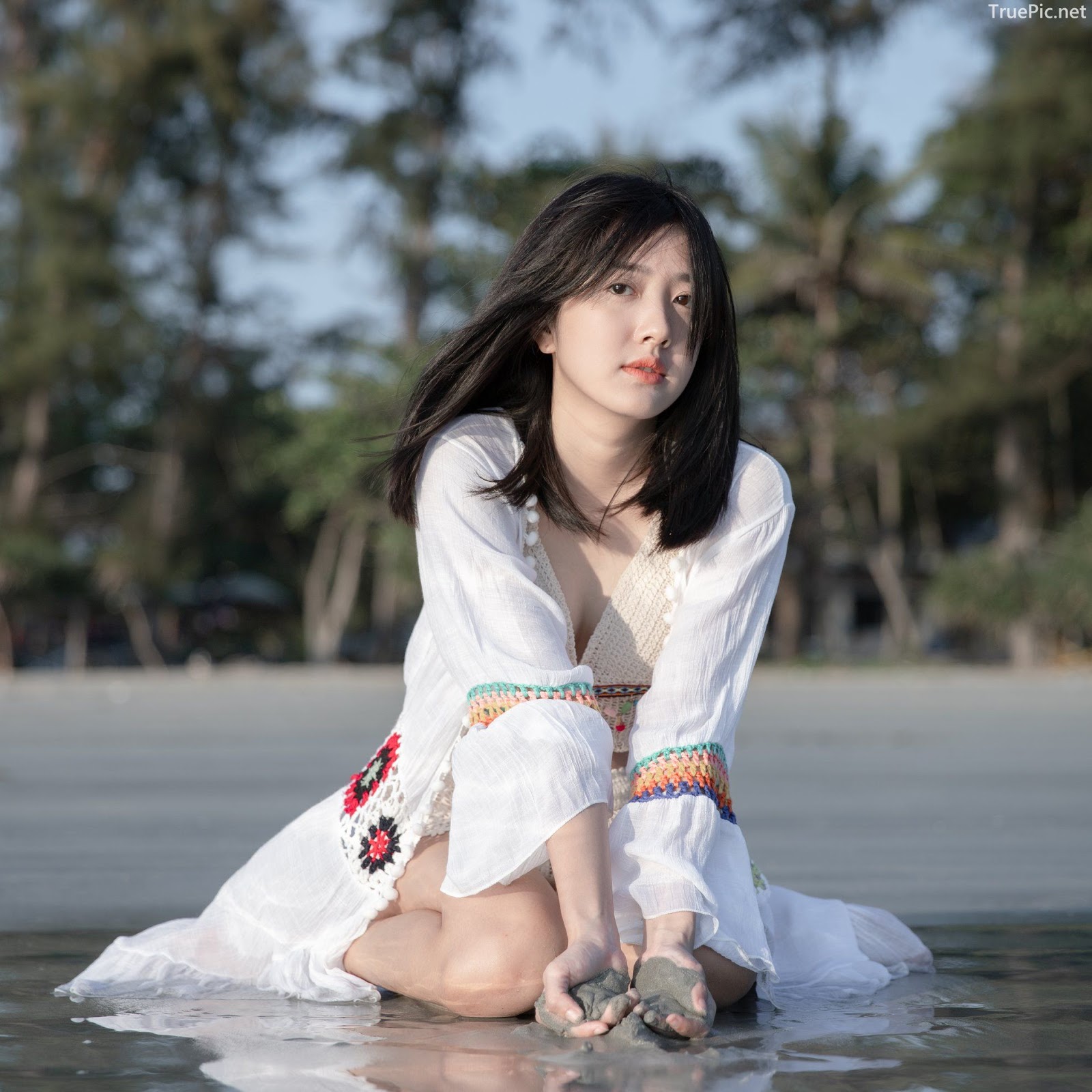 Thailand hot girl Purewarin Kosiriwalanon - Pure beauty and lovely with wool bikini - Picture 36