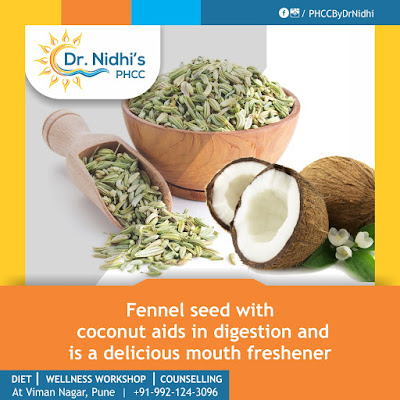  Fennel seeds and coconut