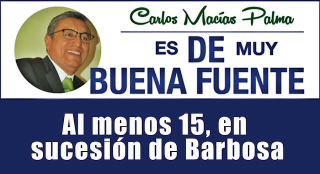 Al menos 15, en sucesión de Barbosa