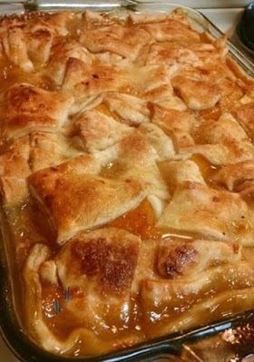 Triple-Crust Peach Cobbler