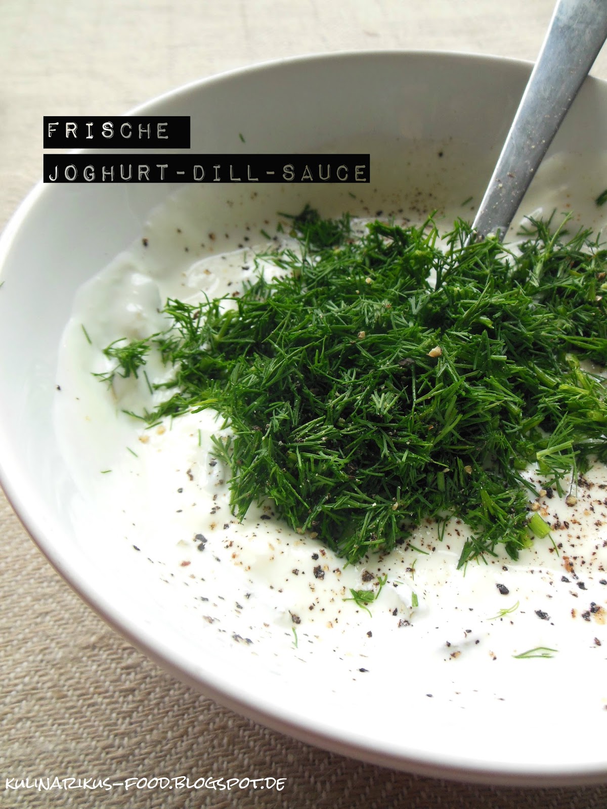 Kulinarikus Feine Matjesröllchen an DillJoghurtSauce mit Äpfeln und