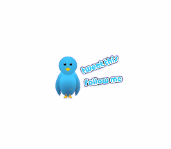 Flying Twitter Bird for Blogger