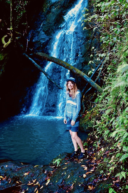 Waterfall Muliwai trail to Waimanu Hawaii Big Island Photographer Sarah Bello