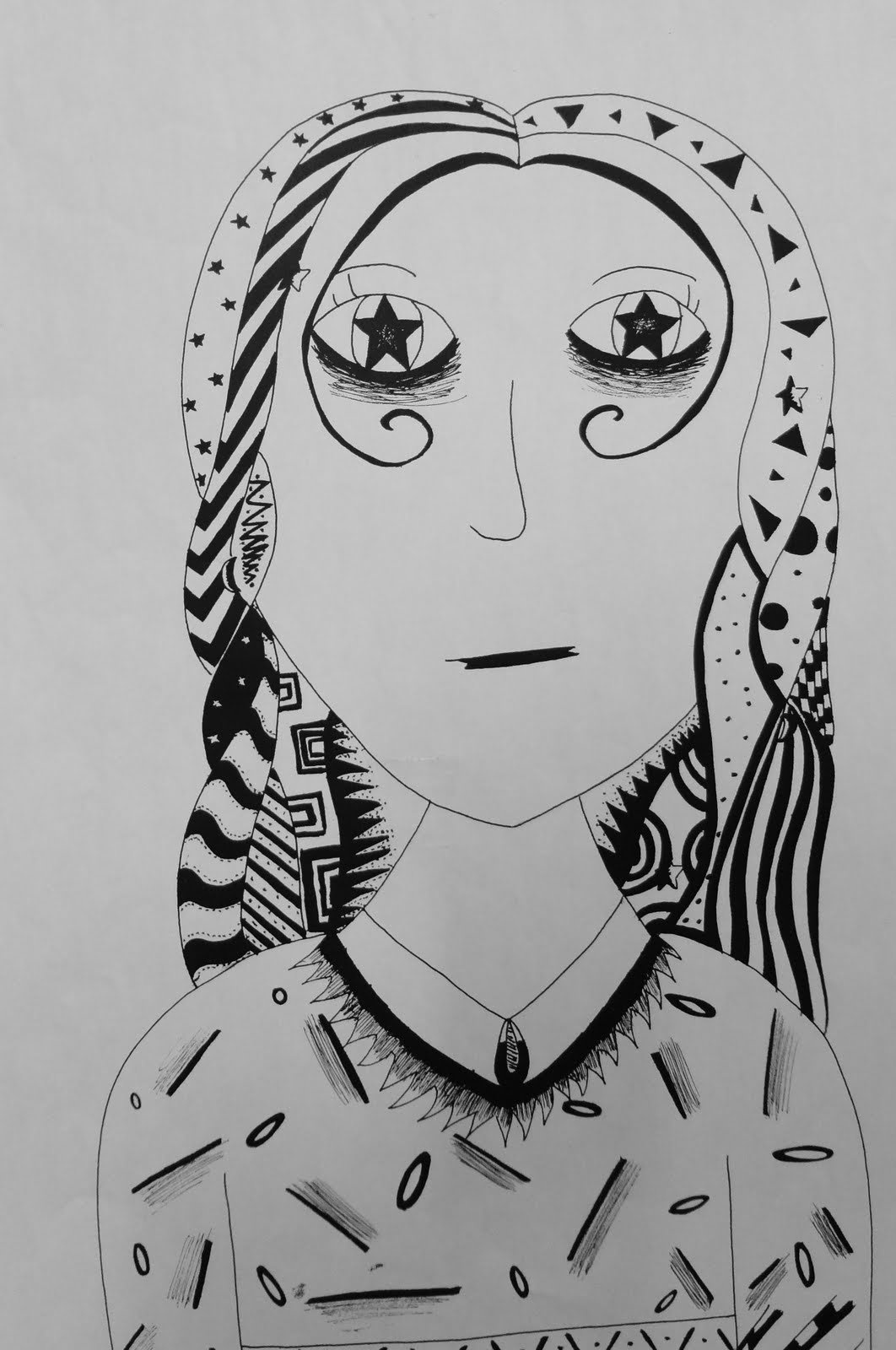 Art Mash: PEN AND INK SELF PORTRAITS