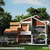 5 bedroom mixed roof Kerala home 2971 sq-ft