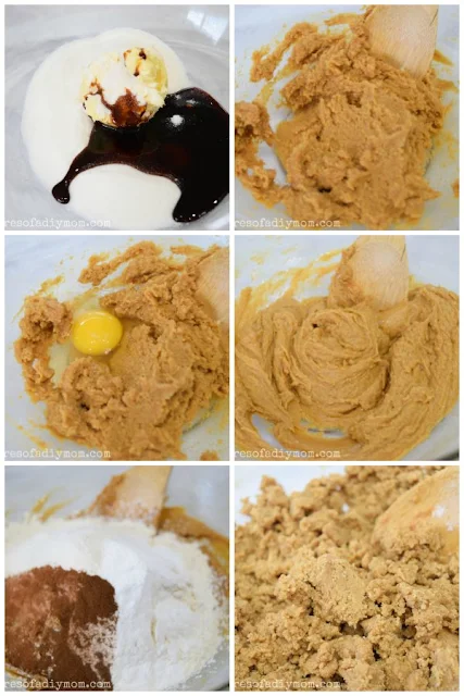 collage of step by step photos of how to make ginger cookies