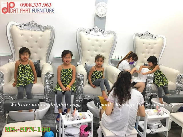 đặt làm ghế nail theo yêu cầu, đóng ghế nail theo yêu cầu, 