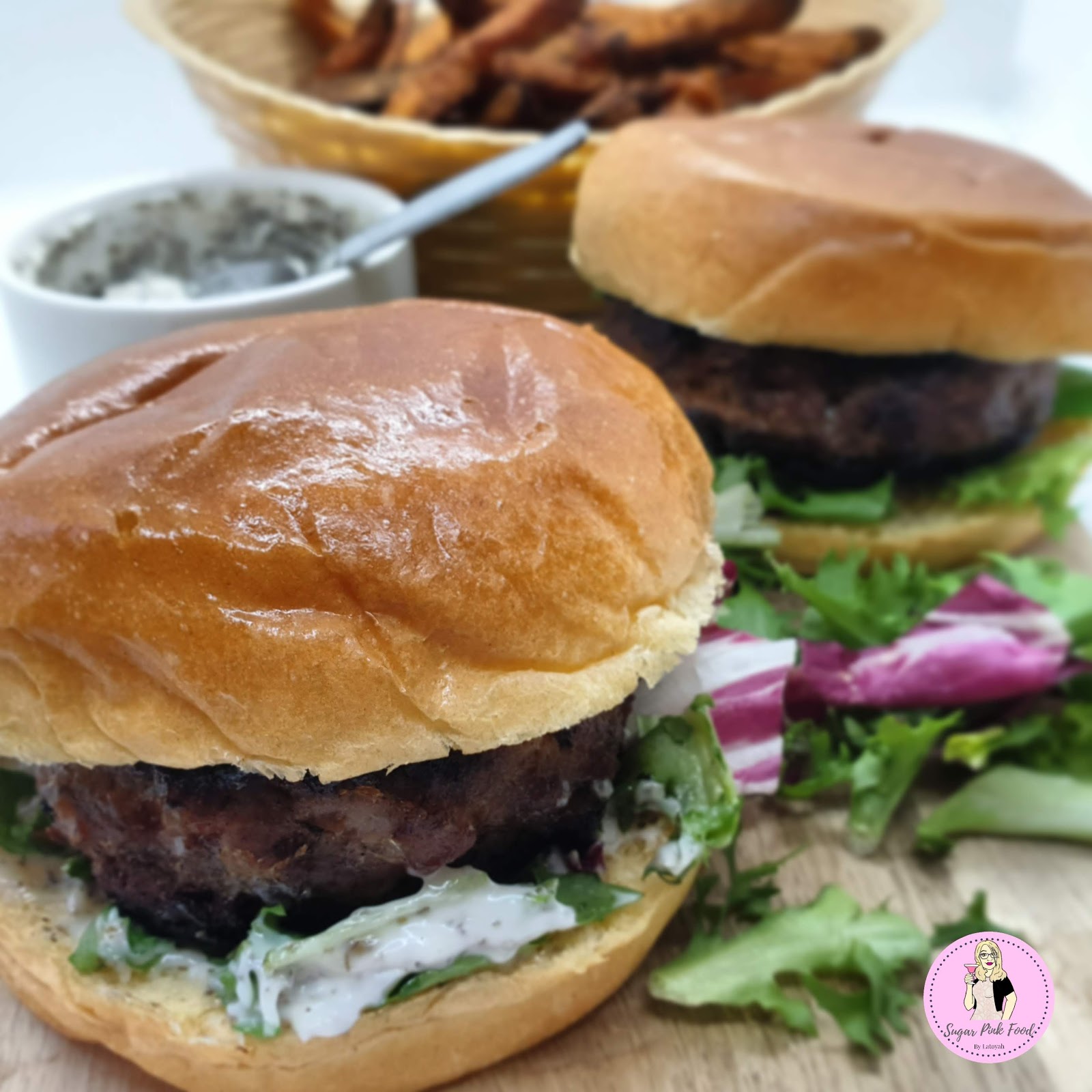 Healthy Minted Lamb Burgers Slimming Friendly Fakeaway Recipe Sugar Pink Food