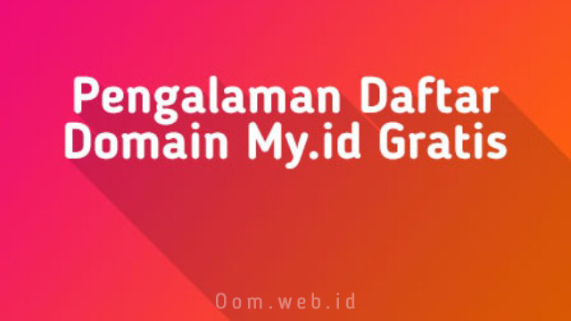 Review Domain My.id Gratis