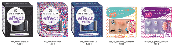 Essence Nail Art Effect Nails e 3D Jewels Set