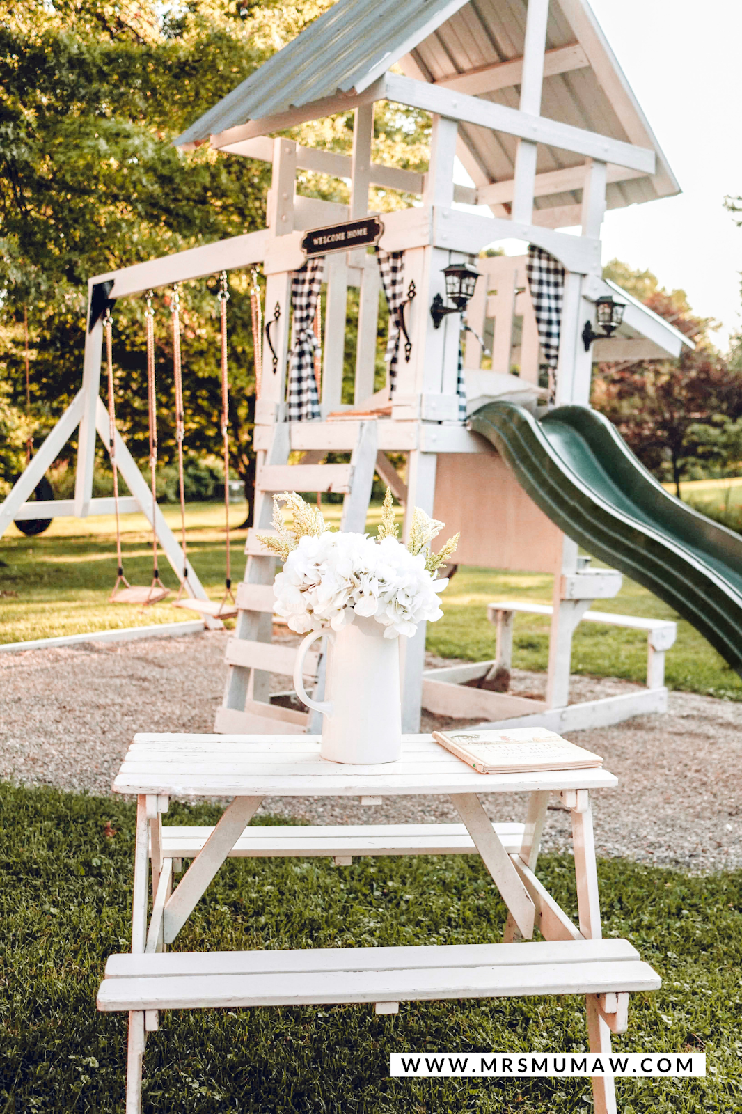 Swing Set Makeover How to Paint Swing Set The Every Things Mrs