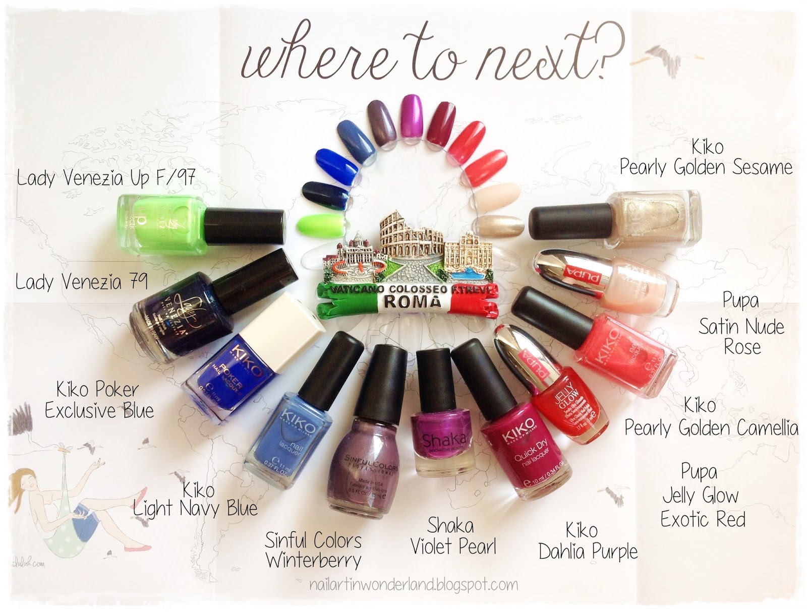 Nail Art in Wonderland İtalya Oje Alışverişi / Italian Nail Polish Haul