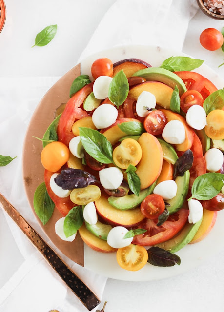 cucumber and avocado caprese salad Cucumber Caprese Salad