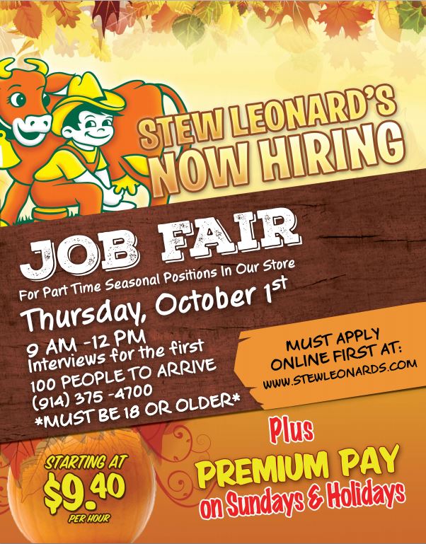 Fordham Career Services Blog Stew Leonard's Job Fair