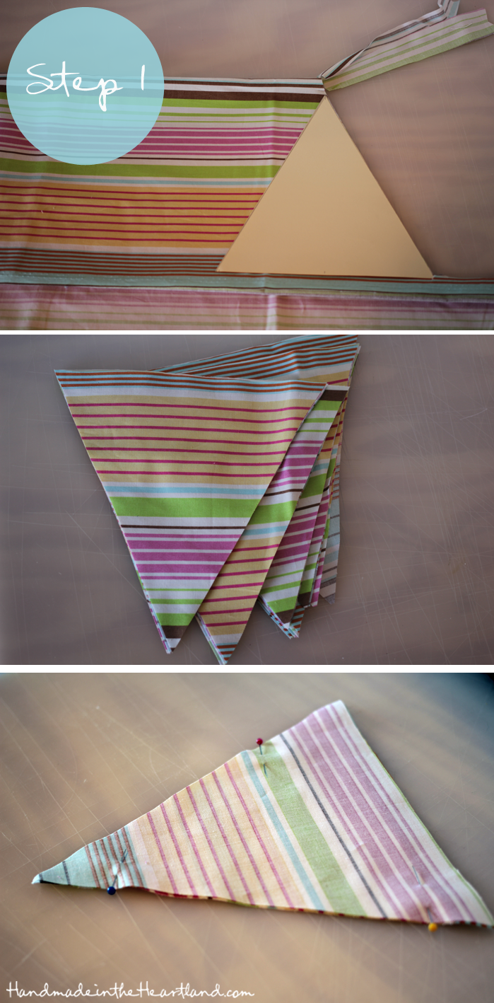 DIY Easy Sew Pennant Banner
