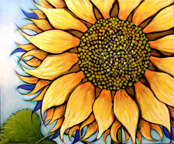 paintings painting simple sunflower easy acrylic canvas beginners paint flower flowers oil copy revisited helps know which