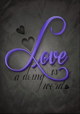 love is a doing word