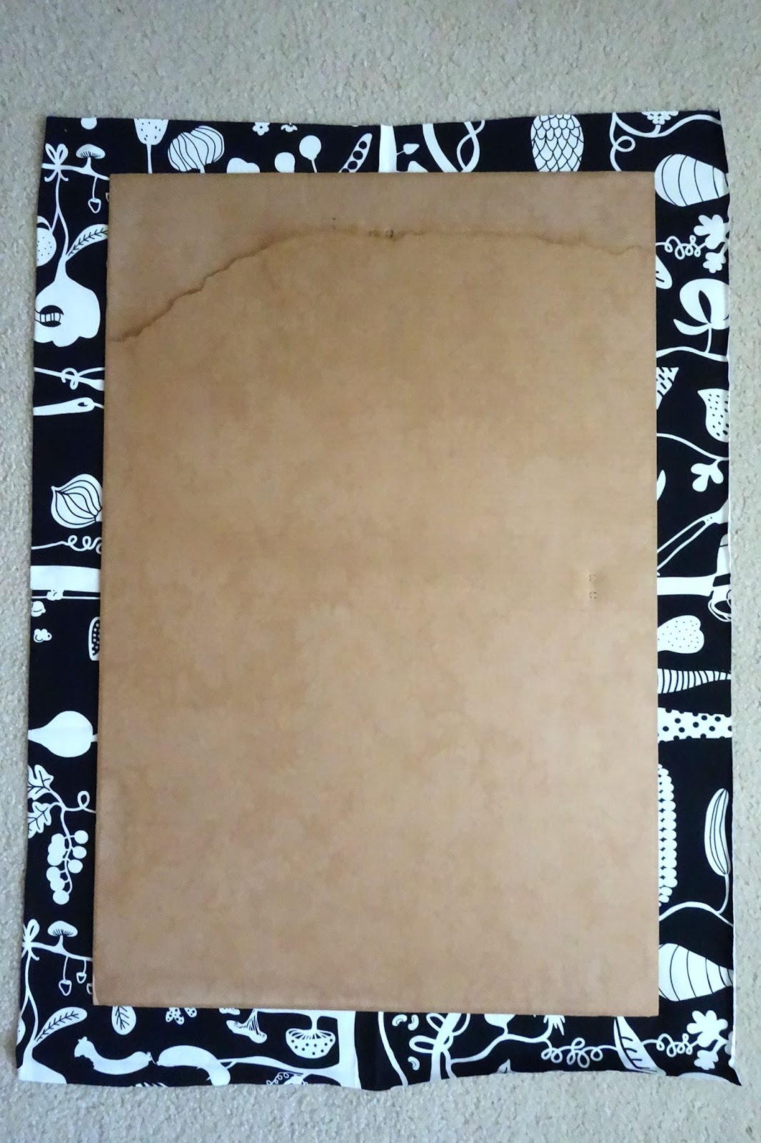 blah to TADA! Framed Fabric