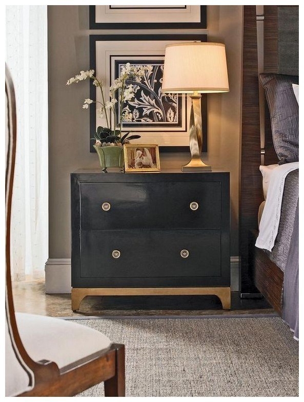Bedroom Nightstand With Books