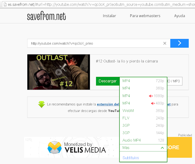 El Blog de Asturel: Descarga vídeos y audios de Youtube de manera fácil
