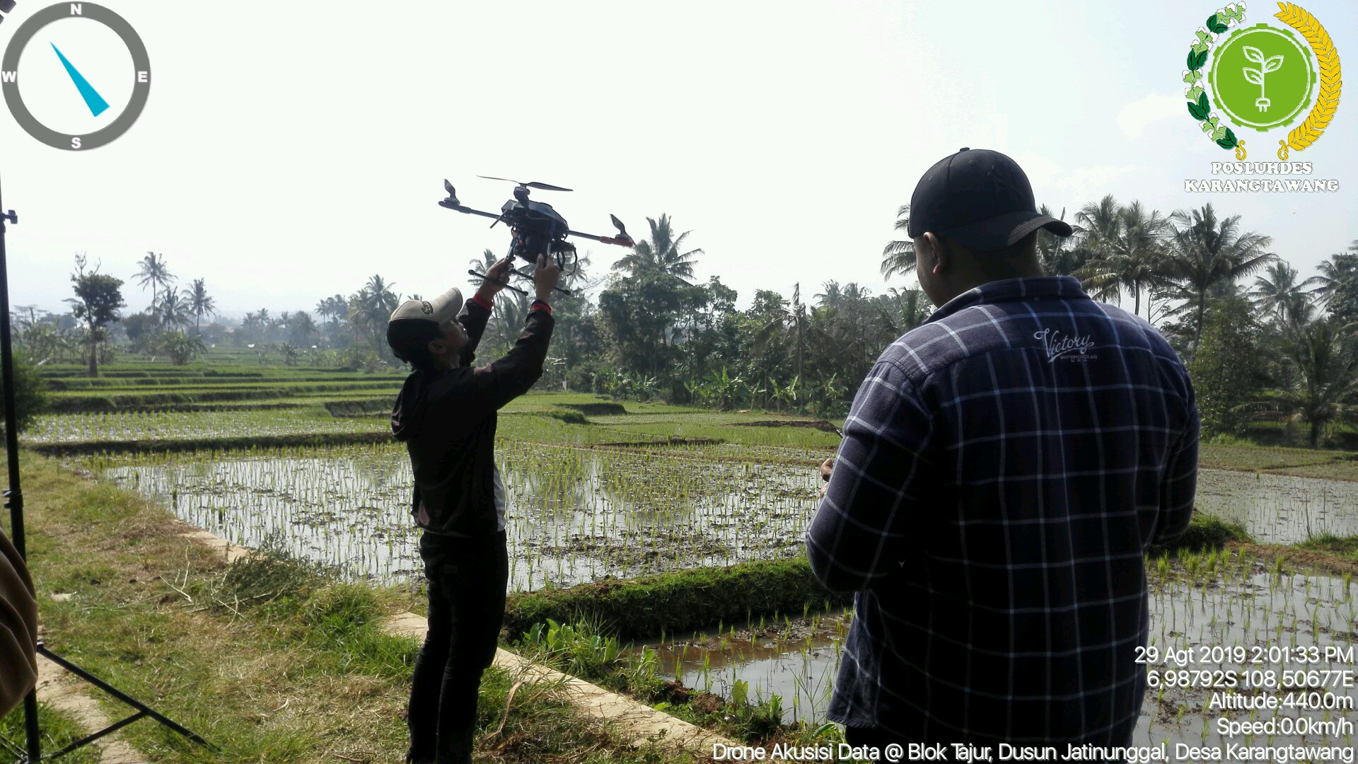 Dua hari Akusisi Data dan Presentasi Drone untuk Pertanian