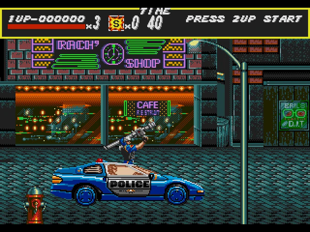 Melhor Jogo de Luta do Mega Drive Gênesis Streets of Rage 