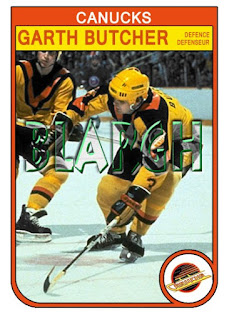 Garth Butcher Vancouver Canucks Hand Signed 1990 Upper Deck Hockey